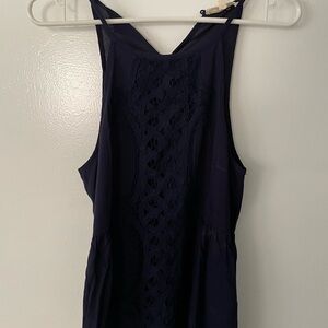 Entro navy lace sleeveless top size M
